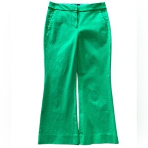 J. Crew Factory Kelly Green Flare Pants, Sz 2